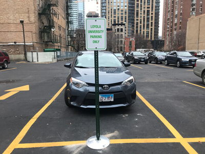 Loyola university parking signage  Photo