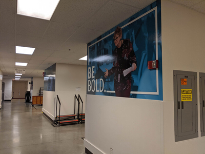 Be bold banner on the wall Photo