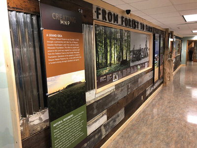 History wall of the forest to farm Photo