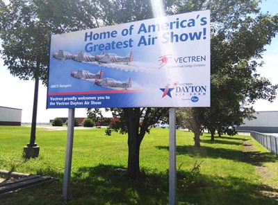 Vectren Dayton Air show banner Photo