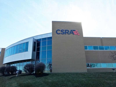 CSRA logo onthe building Photo