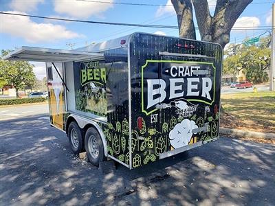 Beer Trailer Wrap Photo