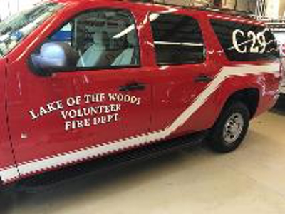 Lake of the woods fire department vehicle Photo