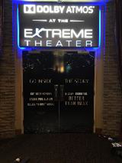 Dolby atmos extreme theater signage Photo