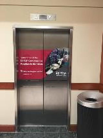 Elevator with graphics Photo