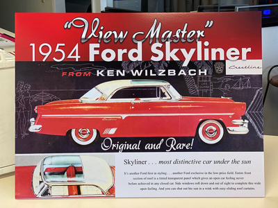 View Master 1954 Ford Skyliner custom banner Photo