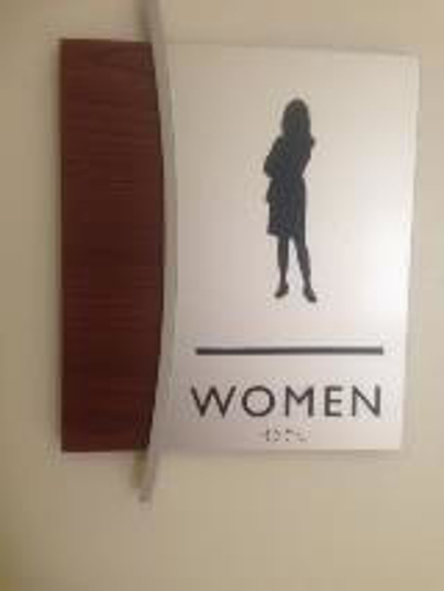 Bathroom sign Photo