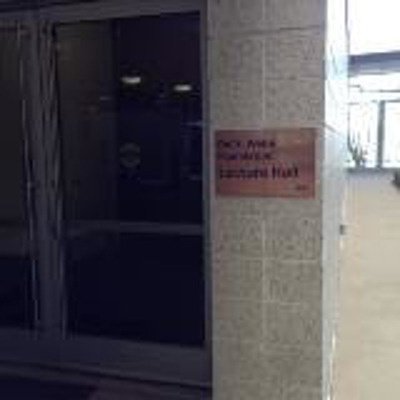 Lecture hall copper sign Photo