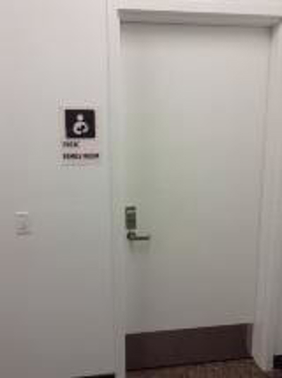 Restroom custom decal Photo