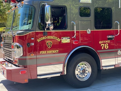 fire engine graphics, reflective vinyl Photo