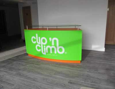 Clip n climb signage Photo