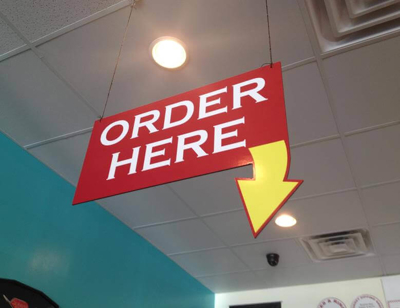 Order Here signage Photo