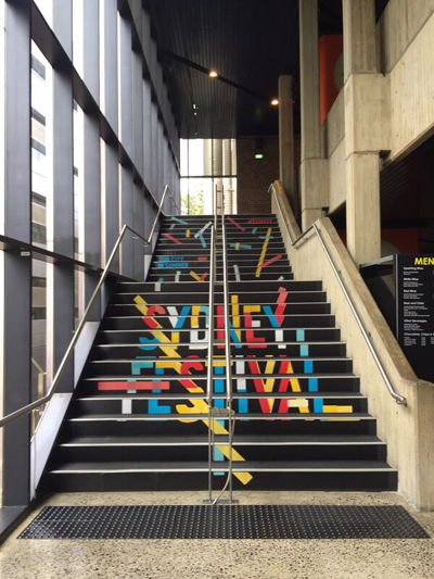 Sydney Festival stair graphics Photo