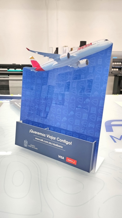 Point of Sale Iberia sign Photo
