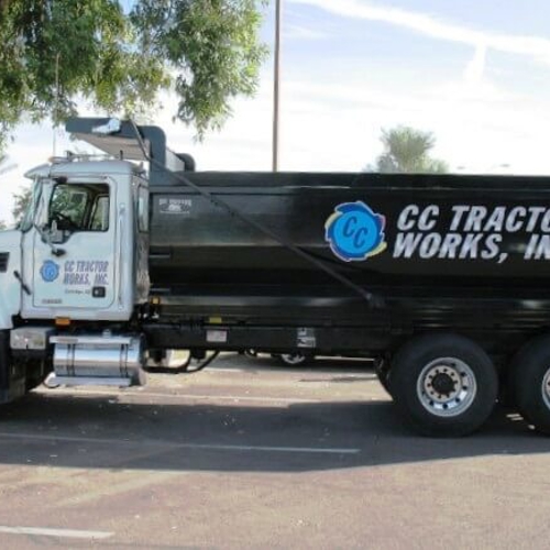 Truck with custom graphics