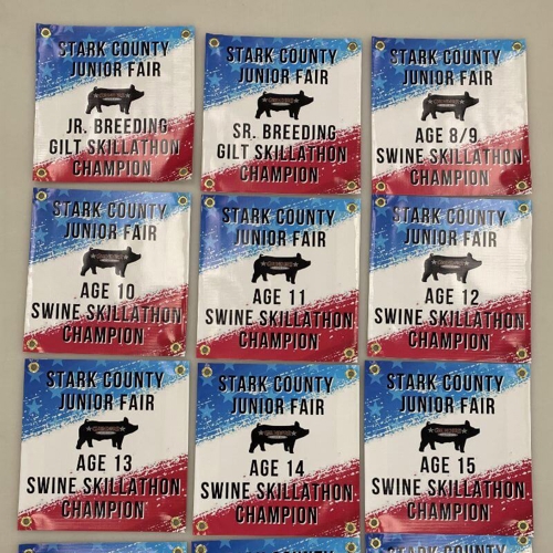 Stark County Junior fair banner display on the wall
