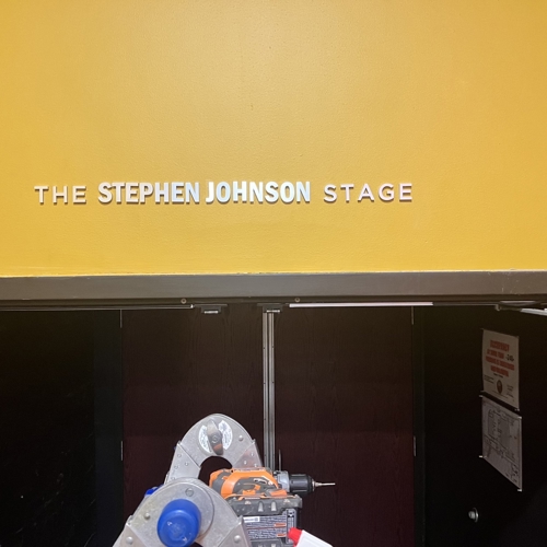 Stephen Johnson Stage Interior Signage
