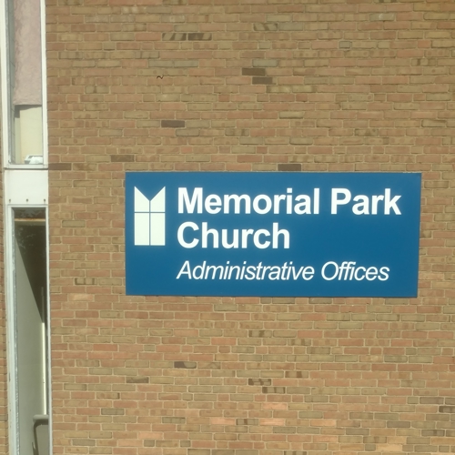 Memorial Park Church Administrative Offices signage