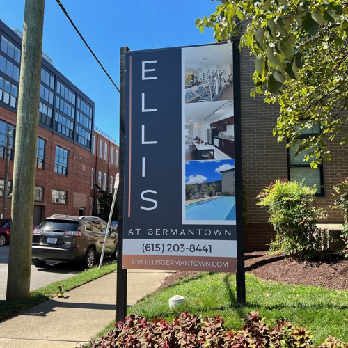 Ellis Apartments Exterior Signage