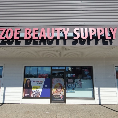 Channel Letters for Zoe Beauty Supply 