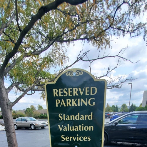 Standard Valuation Parking Sign