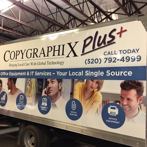 Custom truck with graphics