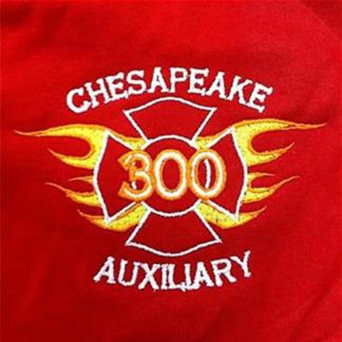 Chesapeake Auxiliary custom embroidered logo