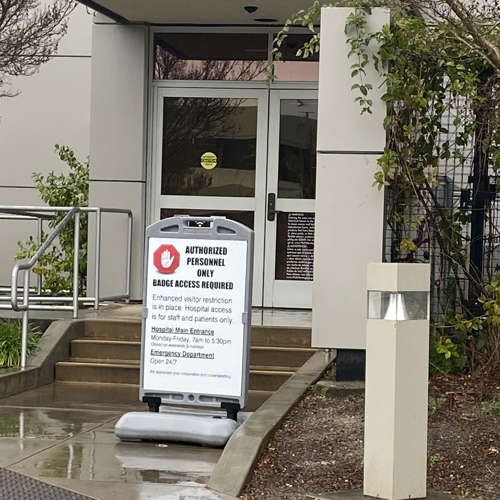A-Frame Sidewalk Authorized Access