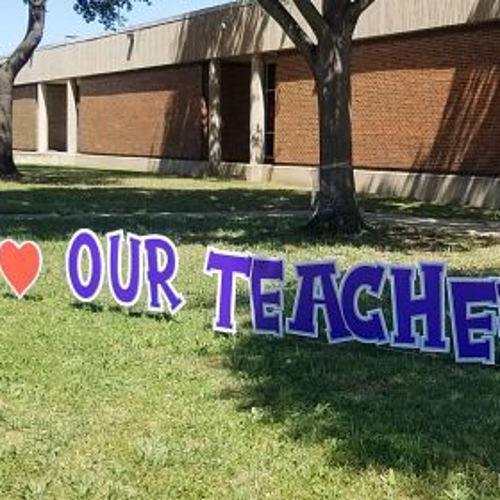 School Celebration Sign