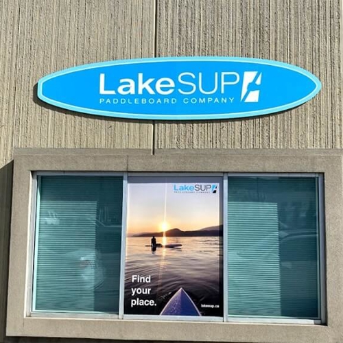 Lakesup exterior dimensional signage