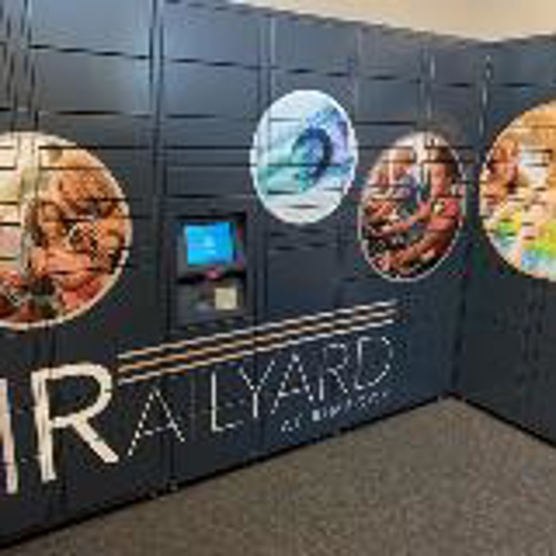 Wrap locker in the office