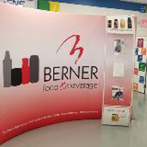 Berner custom banner on a room