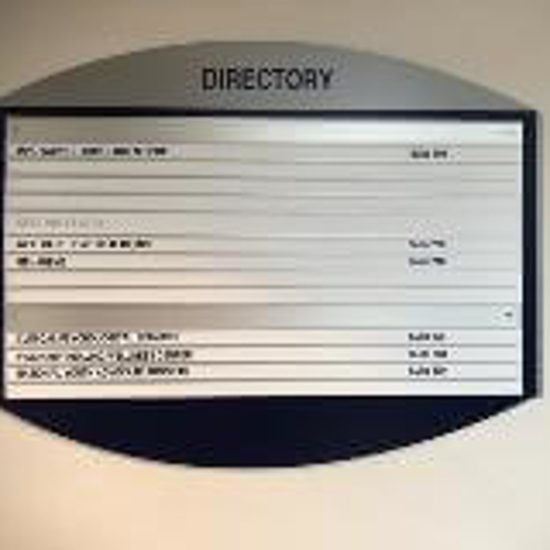 Directory of the commercial property for different offices