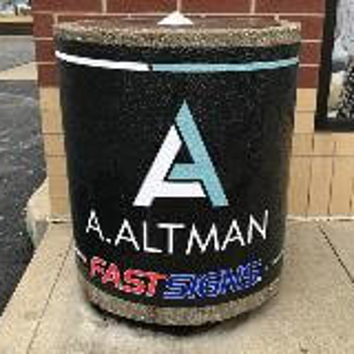 A.Altman statue sign outside