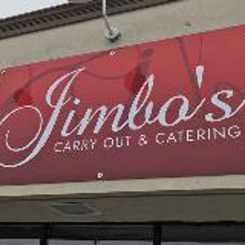 Jimbos Exterior Signage with a theme of red color