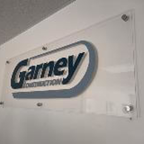 Garney custom decal on the wall