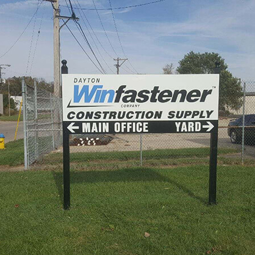 Win faster Signage with direction outside the store 