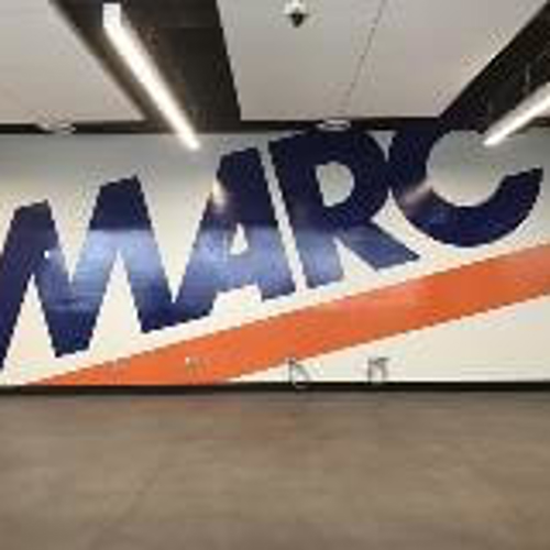 Marc custom decal on the wall