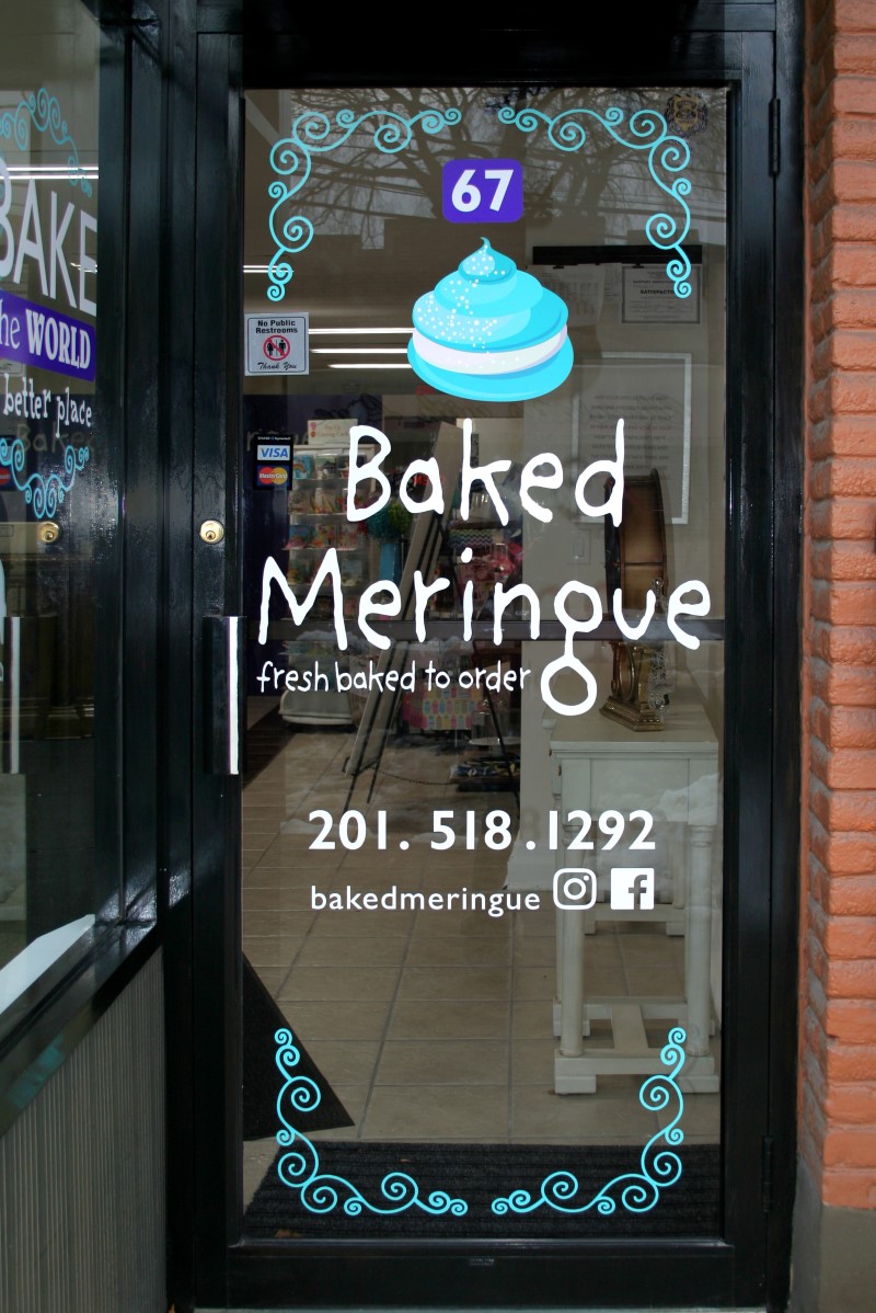 Baked Meringue Door Signs
