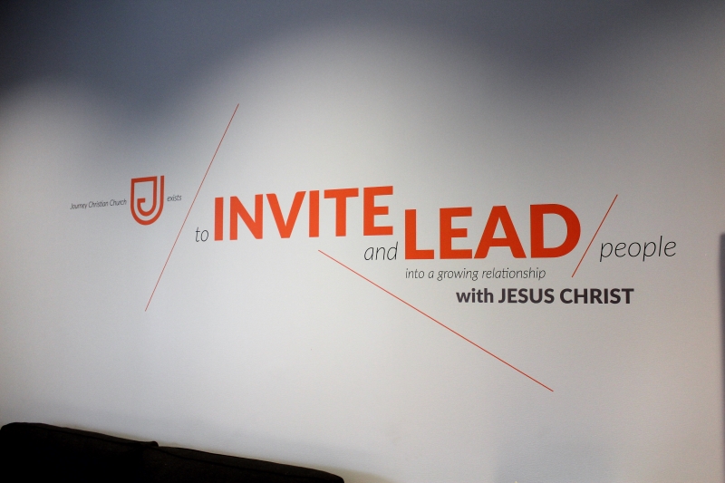Journey Christian Church Invite Lead Wall Decal