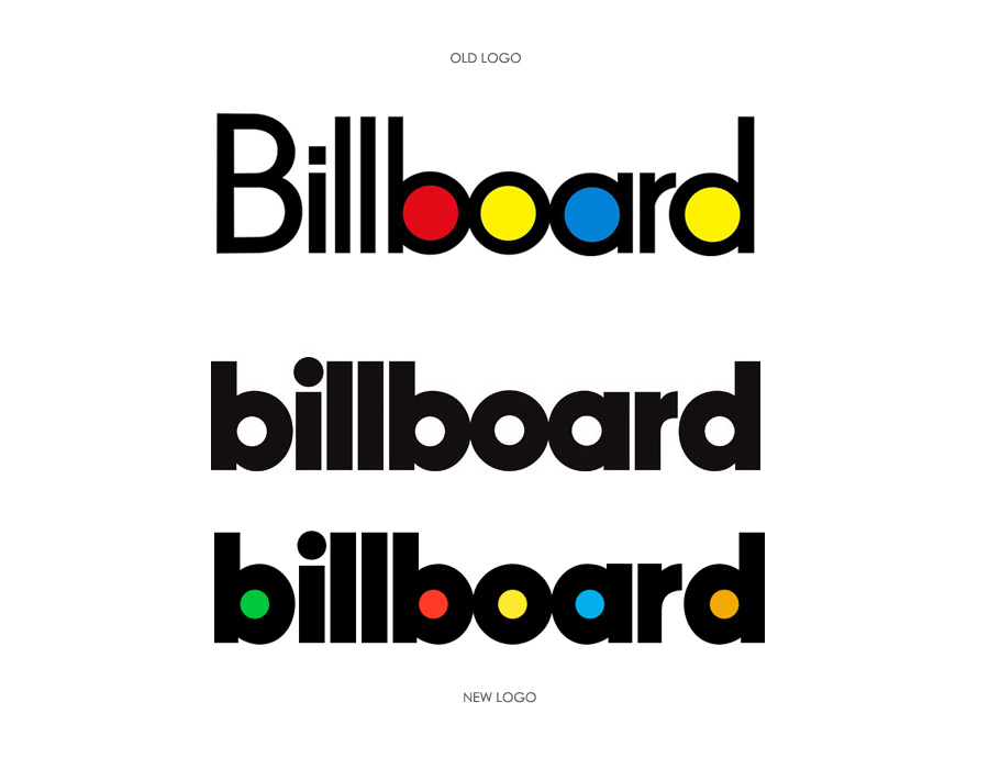 Billboard's logo through the years