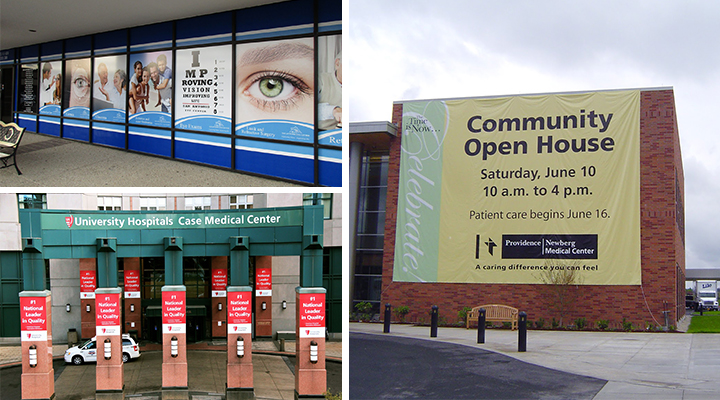 Brands use exterior signage to attract visitors