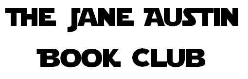 A Jane Austin Book Club uses a sci-fi themed font