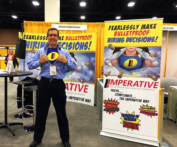 Imperative uses branded materials at a trade show