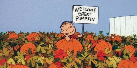 The Great Pumpkin Charlie Brown signs