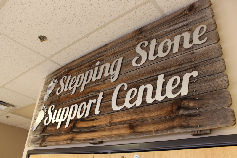 Stepping Stone Support Center Sign