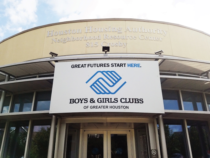 Boys and Girls Club Main Entrance Sign