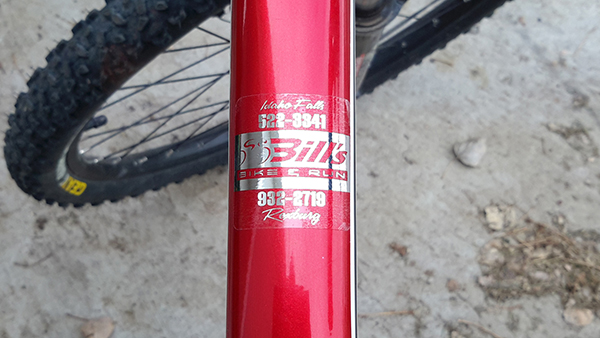 Bill’s Bike Shop bike sticker