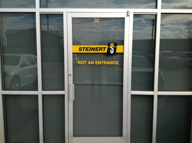 Steinert Entrance Door Signage