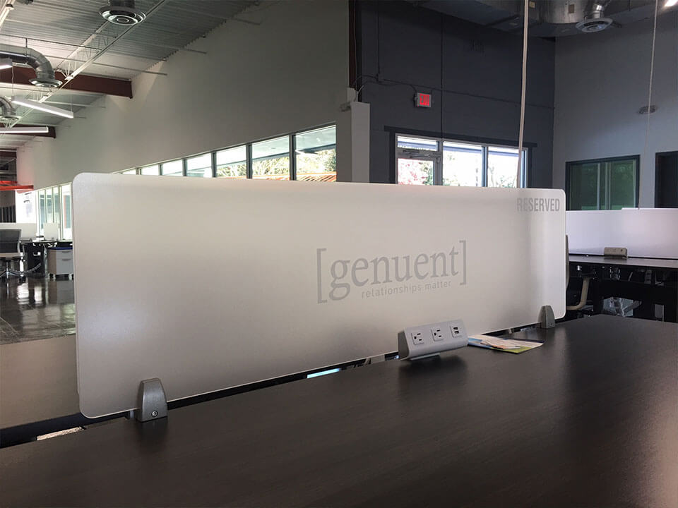 Atlanta Tech Park desk sign